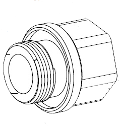 MIC-M25XNPT34 Адаптер, M25-3/4 NPT, нержавеющая сталь